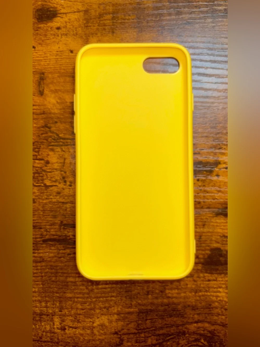 iPhone SE/7/8 Yellow Silicone Phone Case with Black Swoosh Accent⭐️⭐️⭐️